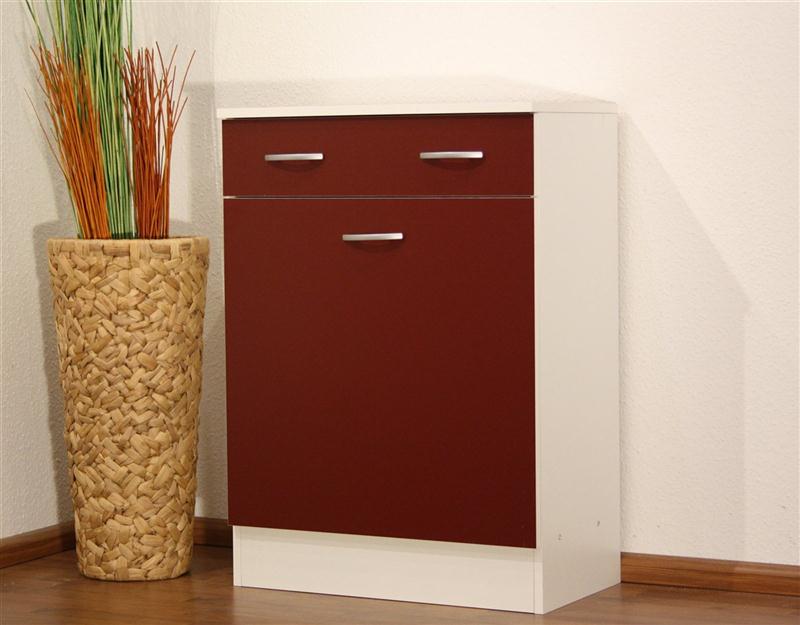Badschrank Badezimmerschrank Schmutzwäscheschrank ; weiß / rot | eBay