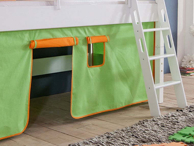 Vorhang Für 3 Seiten Stoff Für Hochbett Spielbett
