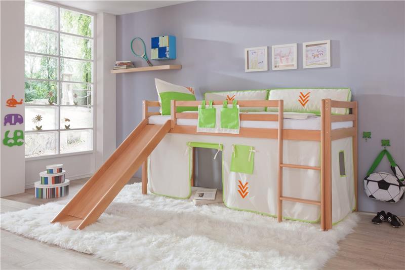 Vorhang Für 3 Seiten Stoff Für Hochbett Spielbett